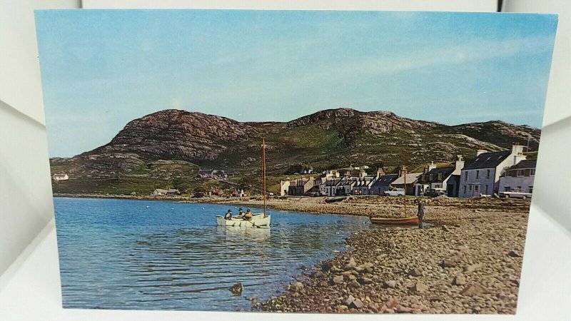 Vintage Postcard Shieldaig Village Ross-Shire  Unused