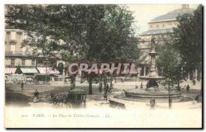 Old Postcard The Paris of the French Theater Square