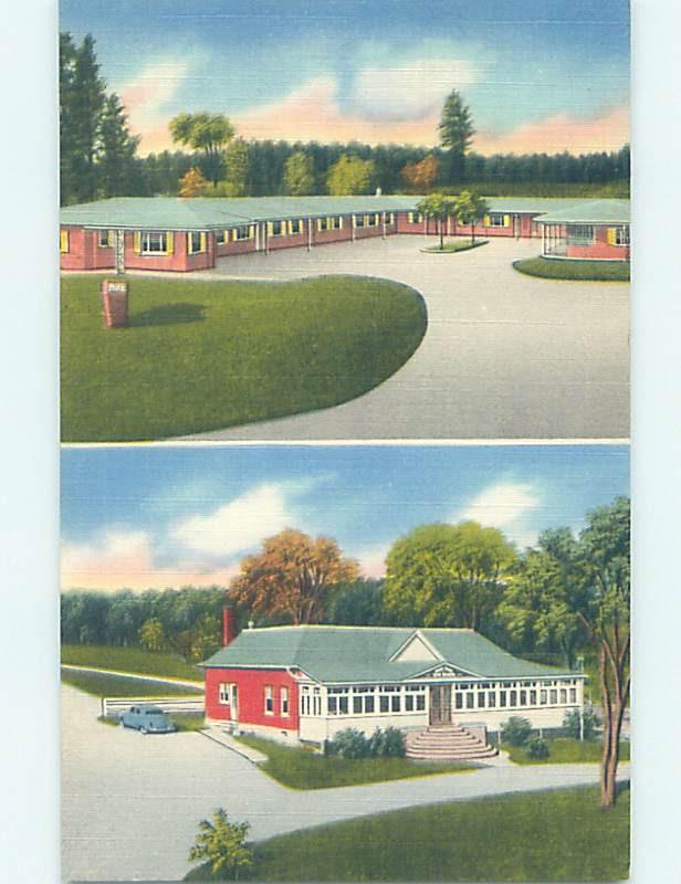 Linen MOTEL SCENE Woodstock - Near Fredericton New Brunswick NB G7916