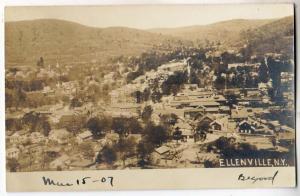 RPPC, Aerial View, Ellenville NY