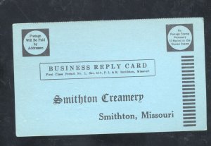 SMITHTON MISSOURI SMITHTON CREAMERY VINTAGE ADVERTISING POSTCARD