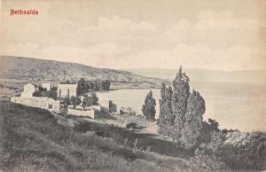 View of Bethsaida of Isreal Along the Coast Antique Postcard L975