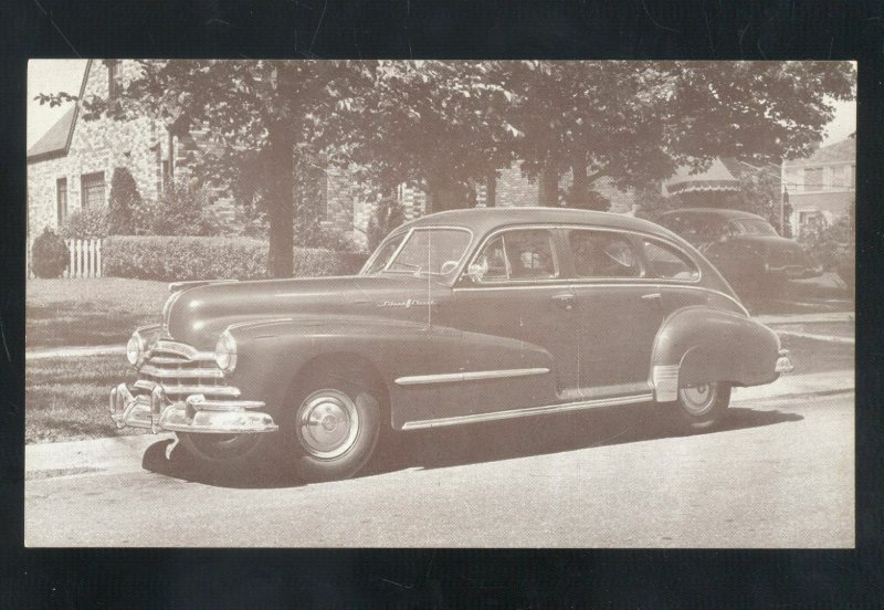 1948 PONTIAC STREAMLINER VINTAGE CAR DEALER ADVERTISING POSTCARD