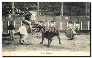 Old Postcard Bullfight Bullfight A picnic