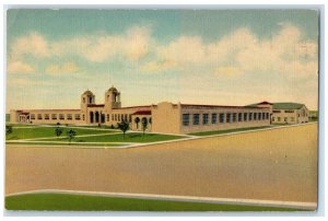 c1940s Clovis Junior High School Exterior Clovis New Mexico NM Unposted Postcard