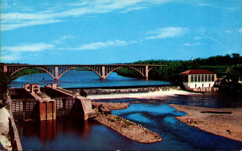 Minnesota Minneapolis U S Government Dam and Locks and Ford Bridge