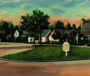 Shops and Entrance Mount Vernon Virginia VA 1948 Vtg Linen Postcard