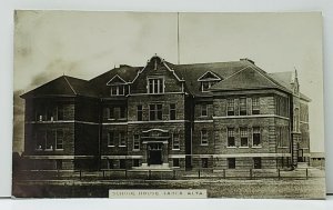 RPPC Canada SCHOOL HOUSE TABER ALTA, Alberta 1910 to Rugby N Dakota Postcard F11