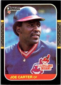 1986 Donruss Baseball Card Joe Carter Cleveland Indians sk12290