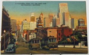 G3719    SAN FRANCISCO,  CA.  LINEN    POSTCARD,  CALIFOR...