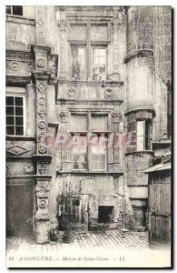 Postcard Old House Angouleme Saint Simon