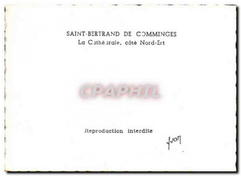 Saint Bertrand de Comminges Old Postcard The cathedral