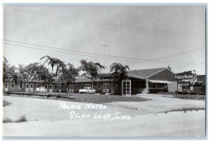 c1910's Palace Motel Car Roadside Storm Lake Iowa IA RPPC Photo Antique Postcard