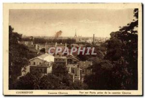 Old Postcard View Of Paris Courbevoie taken Barracks Army Charras