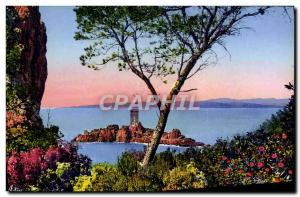 Old Postcard Agay View the & # 39ile d & # 39or