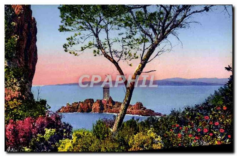 Old Postcard Agay View the & # 39ile d & # 39or