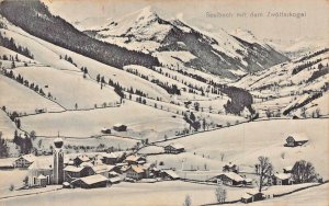 SAALBACH SALZBURG AUSTRIA~mit dem ZWOLFERKOGEL~1910s C JURISCHEK PHOTO POSTCARD