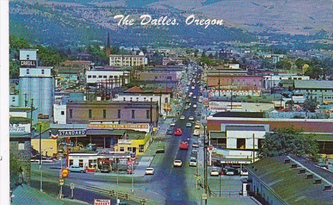 Oregon The Dalles Aerial View On The Columbia River