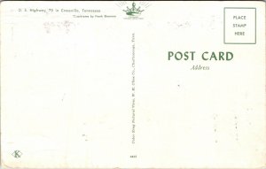 Postcard U.S. Highway 70 in Crossville, Tennessee~135199