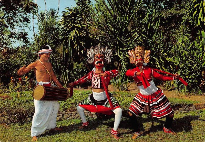 BR99312 mask dancers dance types folklore costumes sri lanka ceylon