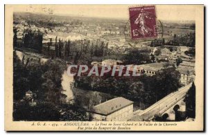 Old Postcard Angouleme Saint Cybard The Bridge and the Valley of the Charente...
