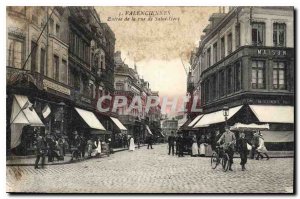 Old Postcard Valenciennes Entree Rue Saint Gery