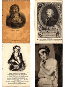 FAMOUS PEOPLE HISTORY Royalty 94 Vintage Postcards pre-1940 (L6570)