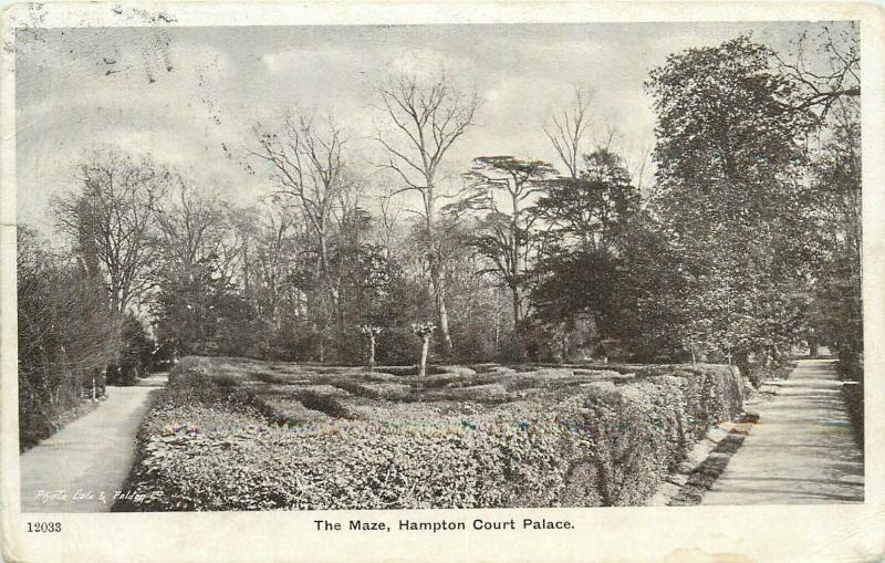 The Maze, Hampton Court Palace postcard