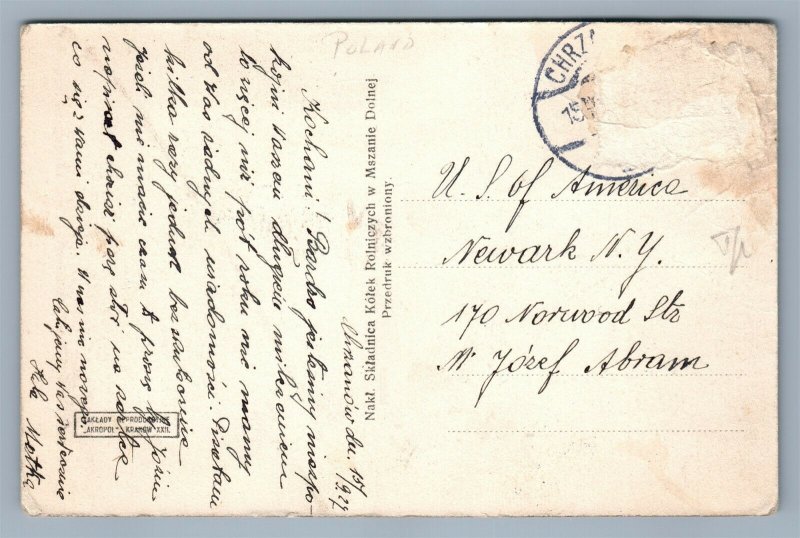 RABKA POLAND WYDOK NA STONE ANTIQUE POSTCARD