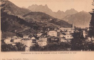 BELLUNO ITALY~PANORAMA DI PIEVE DI COLLE MARMAROLE~P BREVEGLIERI PHOTO POSTCARD