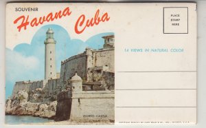 P3490 JL vintage postcard bkl,t 14 views souvenir havana cuba