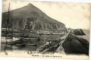 CPA AK Algérie-Oran-La Jetée et Santa Cruz (236427)