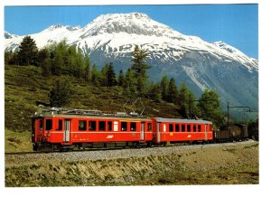 Electric Motor Coach, Rhatische, Bahn, Switzerland 1983, Train