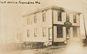 Thorndike ME Post Office Real Photo Postcard