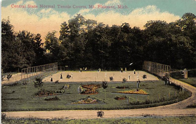 Central State Normal Tennis Court - Mt. Pleasant, Michigan MI