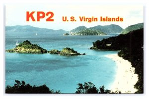 Postcard QSL CB Ham Radio Amateur Card From U. S. Virgin Islands