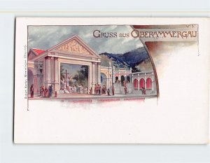 Postcard Gruss Aus Oberammergau, Germany