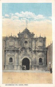 UNIVERSIDAD DEL CUZCO PERU POSTCARD (c. 1920s)