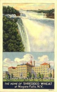Home of Shredded Wheat - Niagara Falls, New York NY Postcard