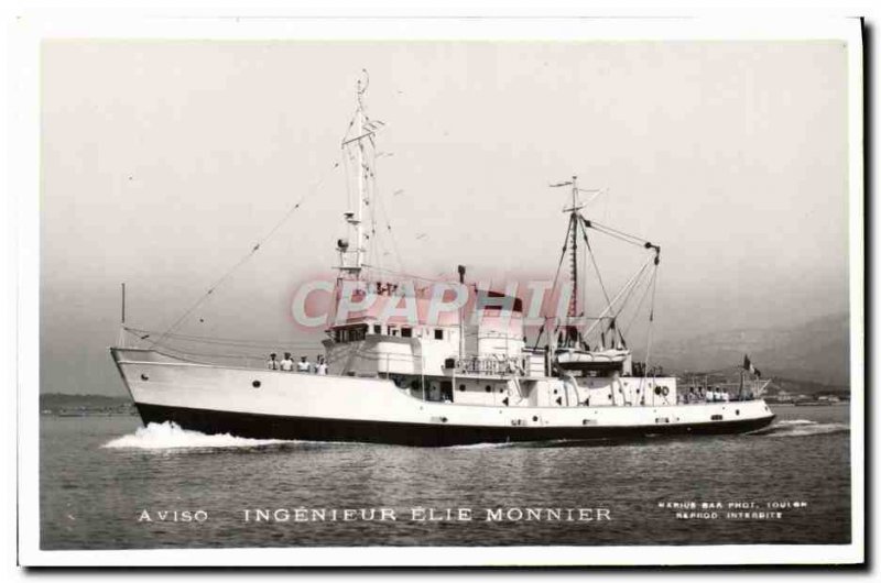 Postcard Old Ship engineer Elie Monnier