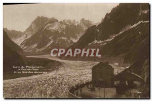 Postcard of Old Station Montanvert Sea Ice Train