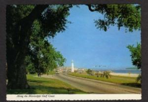 MS MISSISSIPPI Gulf Coast BILOXI Lighthouse Postcard PC