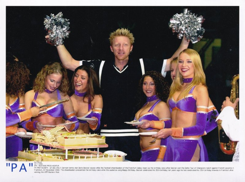 Boris Becker Frankfurt Galaxy Football Team PA Reuters Tennis Press Photo