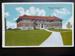 Vintage Postcard 1915-1930 Agricultural Building State college Pennslyania (B)