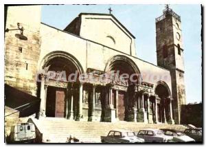 Modern Postcard St Gilles Facade De I'Eglise