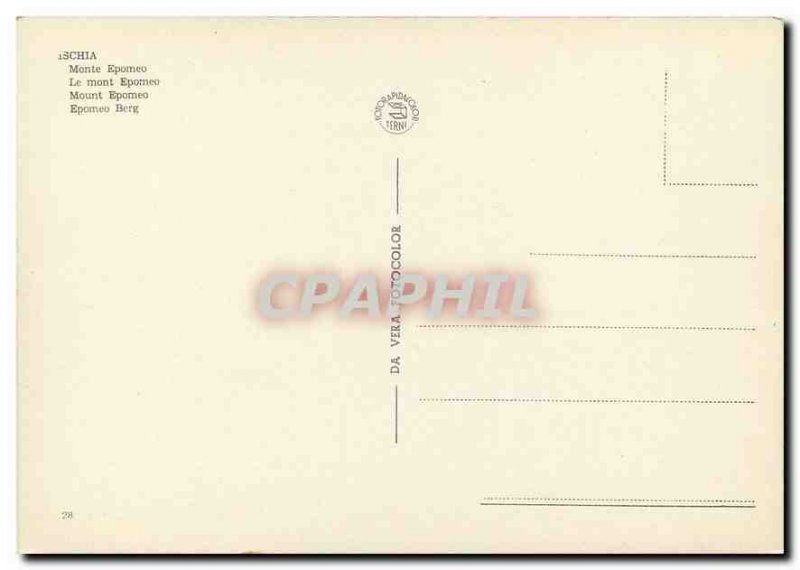 Postcard Modern Ischia Mount Epomeo