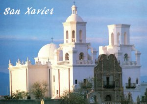 VINTAGE CONTINENTAL SIZE POSTCARD SAN XAVIER DEL BAC MISSION