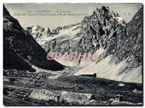 Old Postcard Dauphine Lautaret Chalets Alpe Villard d'Arene and Roche Meane