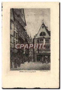 Old Postcard Mainz Auglistinerstrasse