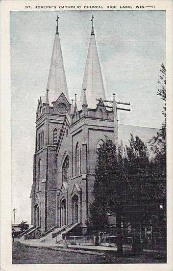 Wisconsin Rice Lake Saint Josephs Catholic Church 1947